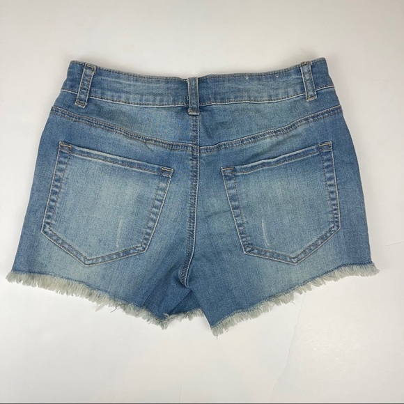 Alter’d State Denim Shorts Destructed Crochet 25 - Picture 10 of 16